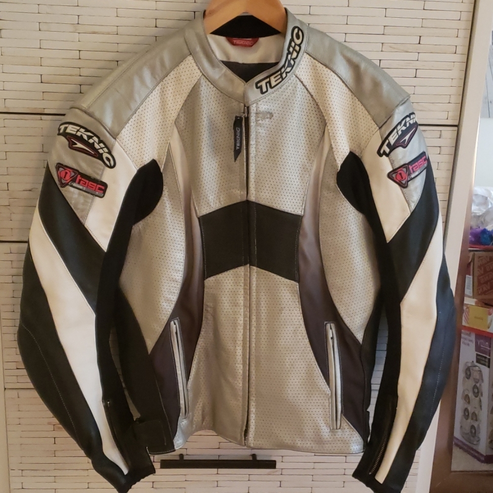 Teknic Chicane Perforated Leather Jacket